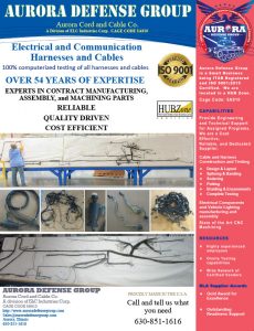 Aurora Defense Group - Electrical and Communication Harnesses and Cables Sell Sheet